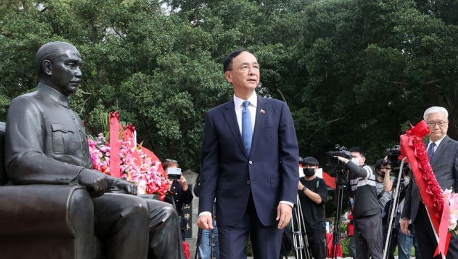孫中山逝世100週年紀念日 藍營獻花致敬