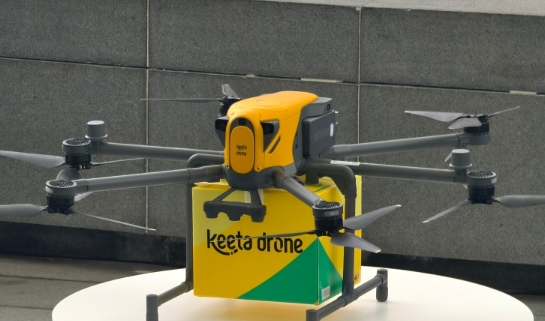 美團香港首 條外賣配送航線起航 半小時縮到7分鐘