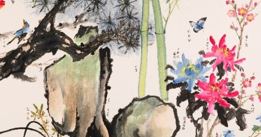 著 名畫家何永祥《嶺南春色》亮相西九龍