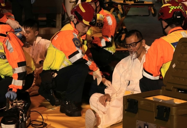 港深就危害物質事故進行聯合演練