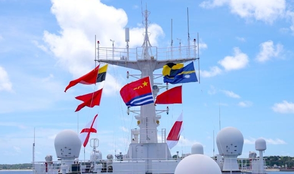 中國海軍“絲路方舟”號醫院船首訪瑙魯