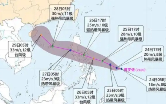 “樺加沙”剛登陸 新颱風“博羅依”又要來了