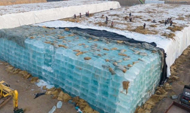 中國哈爾濱冰雪大世界冰建今天開工