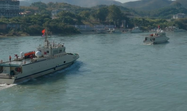 中老緬泰湄公河聯巡執法打擊電詐等跨境罪行