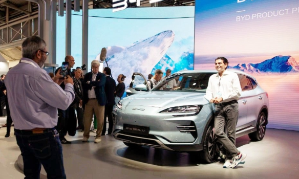 比亞迪今年1月份在德國銷量同比暴增10倍